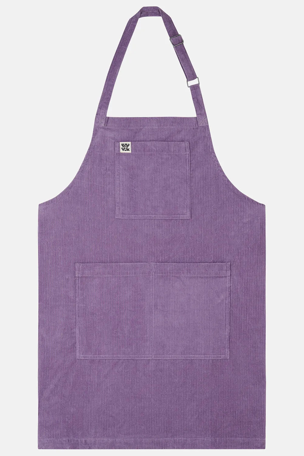 Ada - Cotton Apron in Ash Purple Corduroy sold by Lucy & Yak