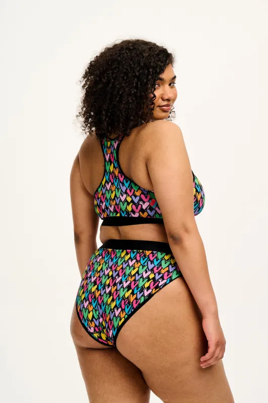 Cora - Cotton & Bamboo Bikini Pant in Summer Lovin' Print sold by Lucy & Yak