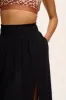 Poppy - Elasticated Waist Skirt in Black sold by Lucy & Yak