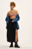 Poppy - Elasticated Waist Skirt in Black sold by Lucy & Yak