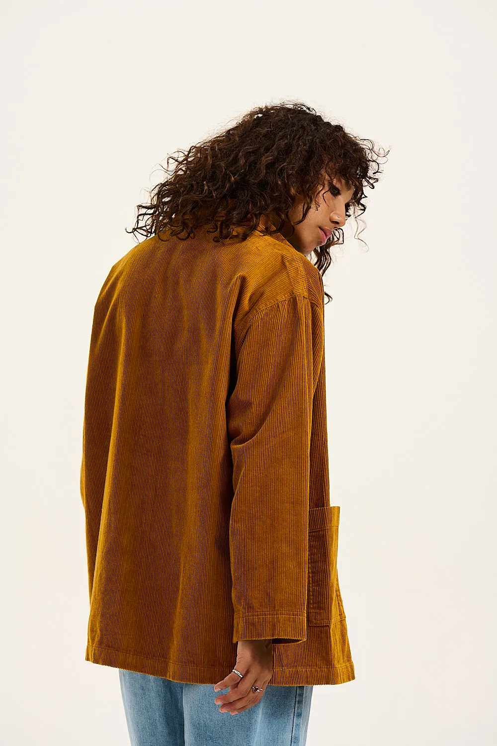 Olly - Corduroy Jacket in Mustard sold by Lucy & Yak product image thumbnail 2