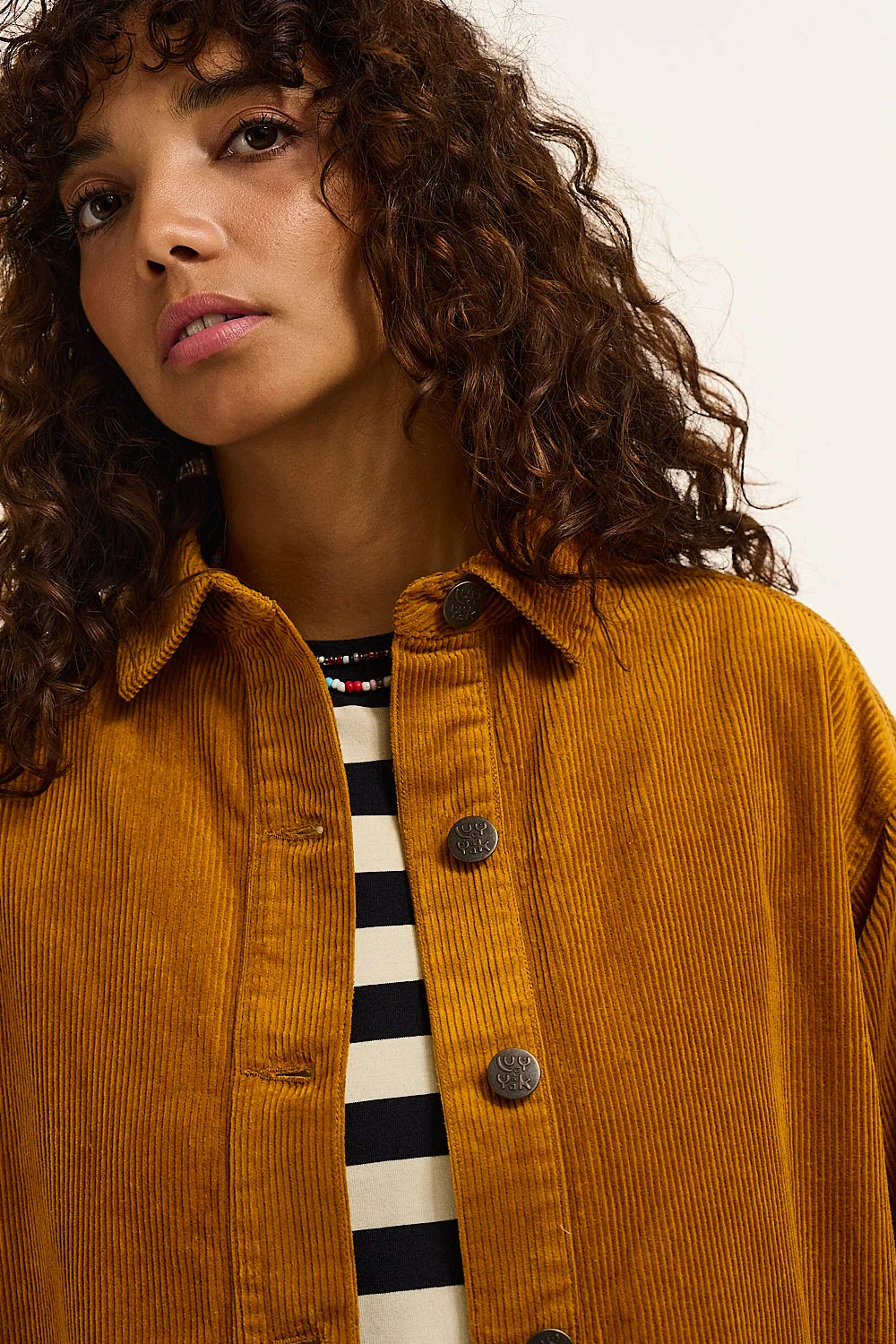 Olly - Corduroy Jacket in Mustard sold by Lucy & Yak product image thumbnail 4
