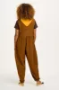 Bowie - Sleeveless Cotton Jumpsuit in Oak Brown sold by Lucy & Yak