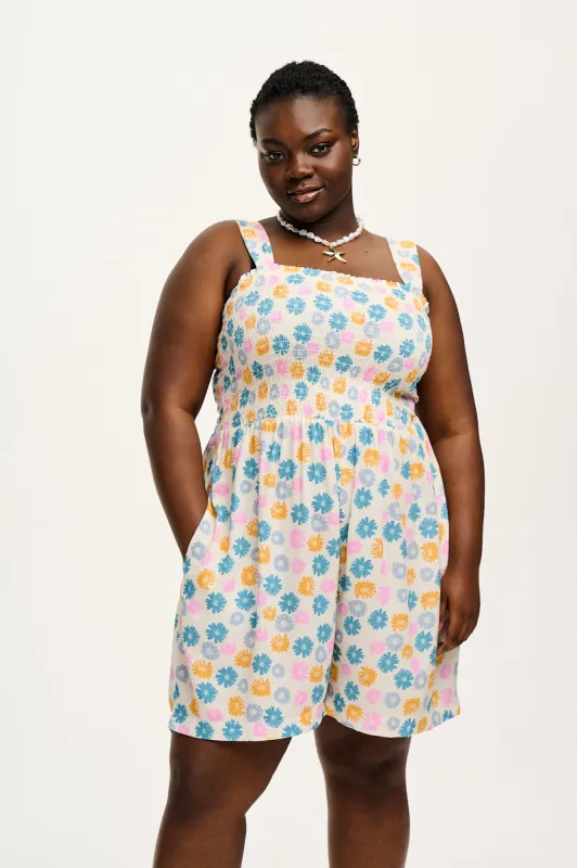 Darcey Playsuit: LENZING™ ECOVERO™ - Lottie sold by Lucy & Yak