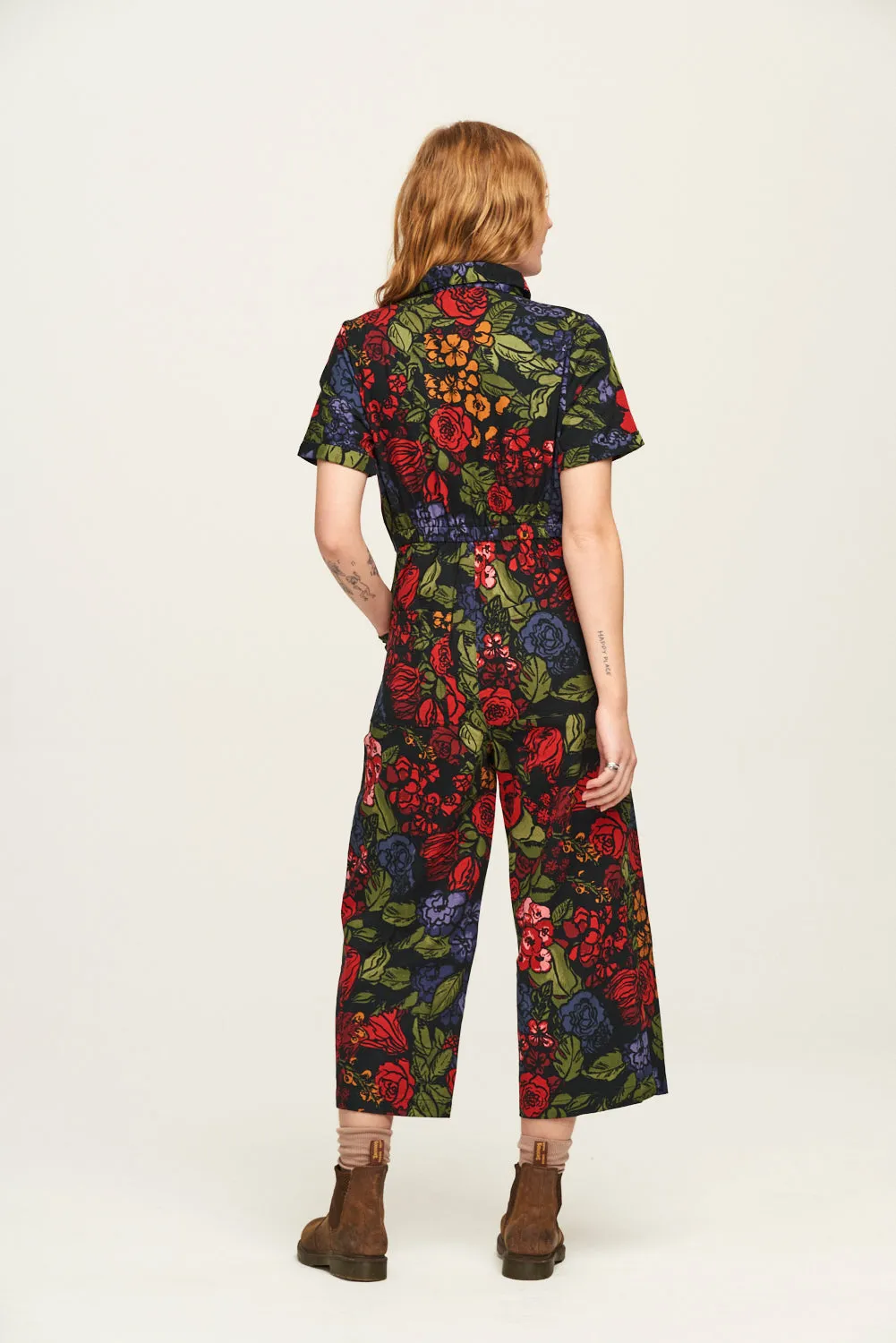 Ragan - Cotton Jumpsuit in Maria Print sold by Lucy & Yak product image thumbnail 5