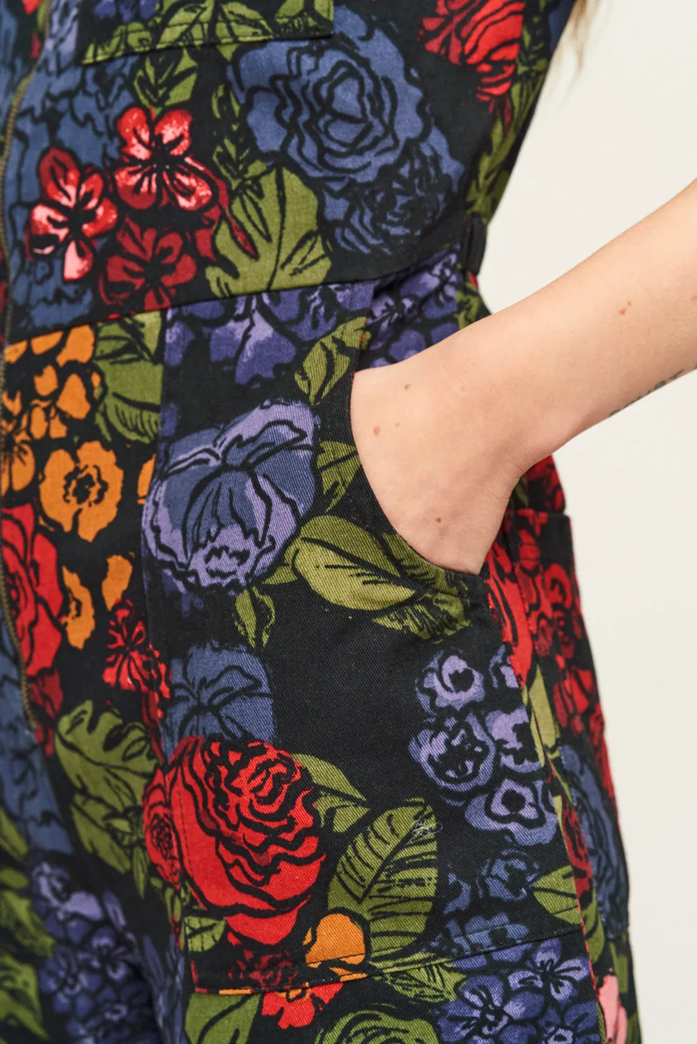 Ragan - Cotton Jumpsuit in Maria Print sold by Lucy & Yak product image thumbnail 4