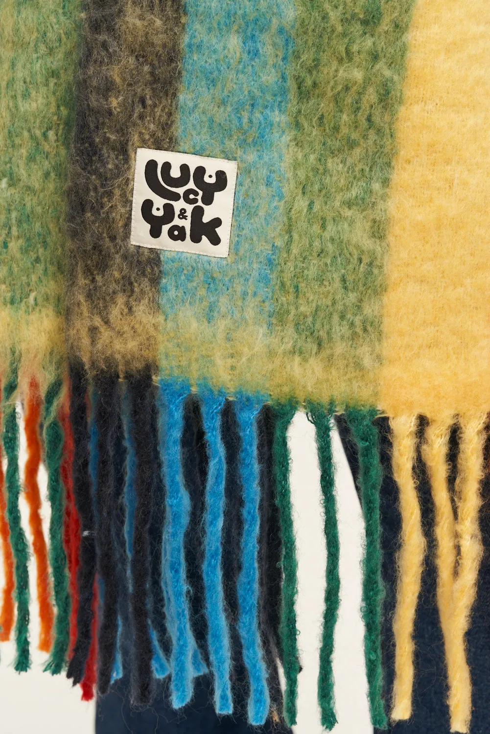 Rowan - Super Soft Scarf in Rainbow Print sold by Lucy & Yak product image thumbnail 3