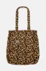 Felix - Cord Tote Bag in Leopard Print sold by Lucy & Yak