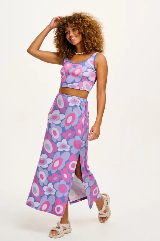 Avril - Recycled Polyester Skirt in Gina Print sold by Lucy & Yak
