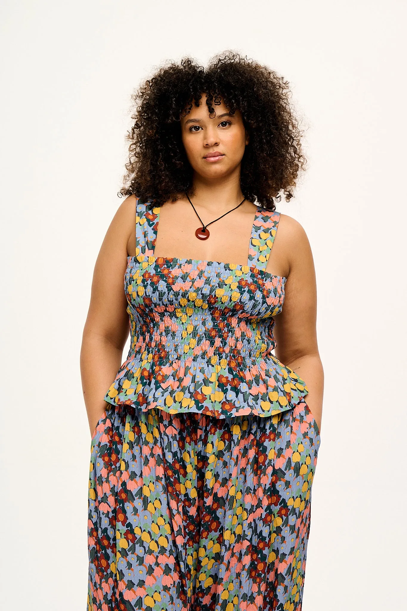 売れ筋商品|||グロリアバンデービルト カットソー トップス レディース Plus Size Amanda Cotton Oversized Printed Shirt Oleander Garden グロリアバンデービルト レディース カットソー トップス Plus