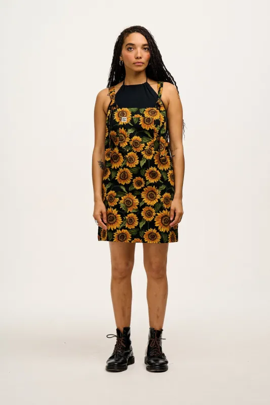 Mini Pini - Twill Dress in Sunflower Print sold by Lucy & Yak