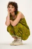 Bowie - Sleeveless Cotton Jumpsuit in Green Amber sold by Lucy & Yak