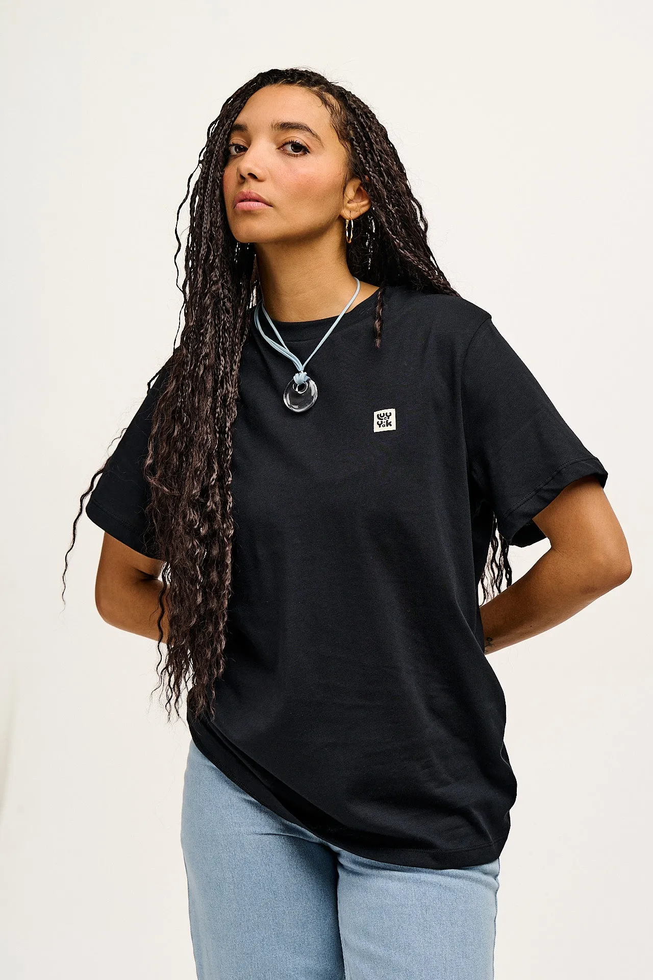 Denver Tee: ORGANIC COTTON - Black sold by Lucy & Yak