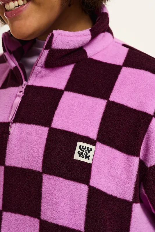 Stevie - Fleece in Harmon Check Print sold by Lucy & Yak