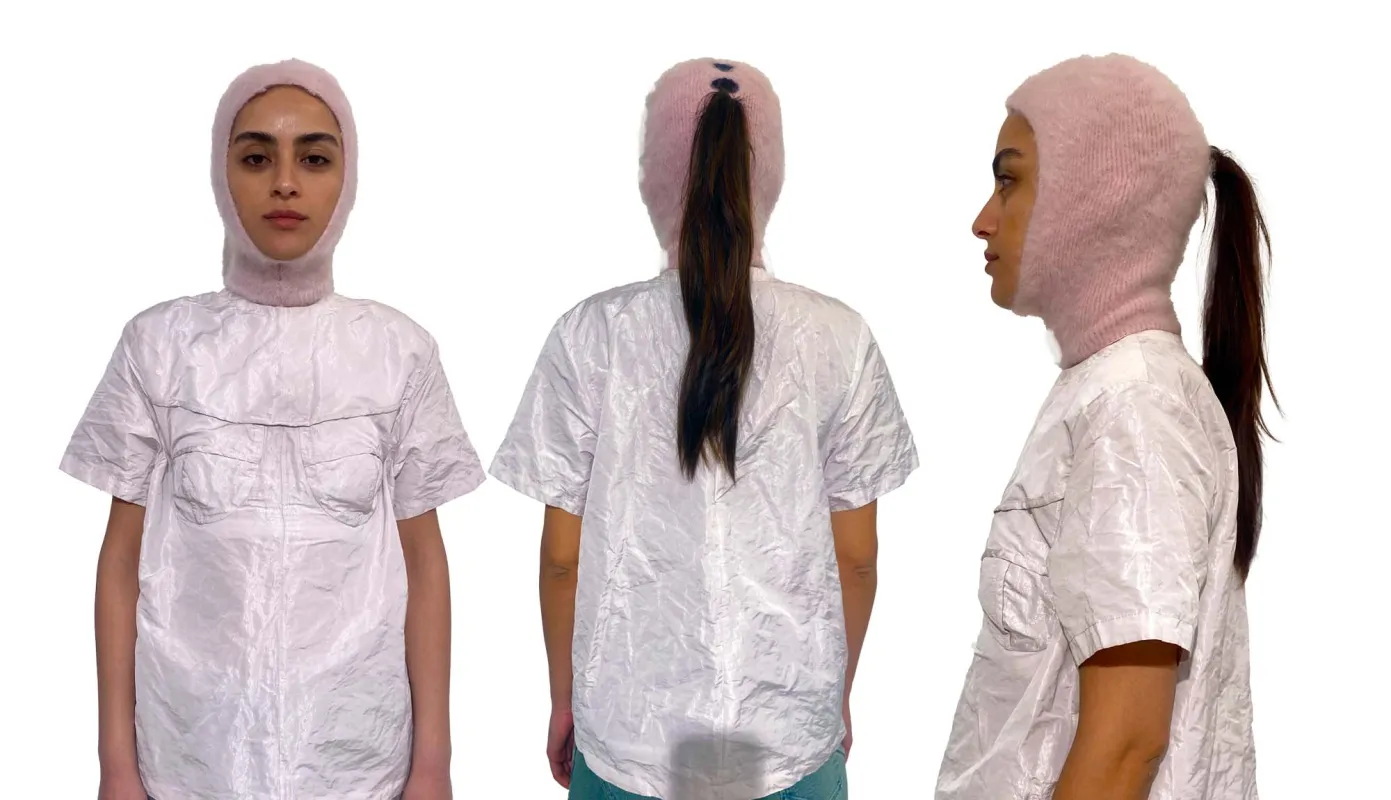 AW25 Petal Rise Mohair Balaclava sold by Sinead O’Dwyer