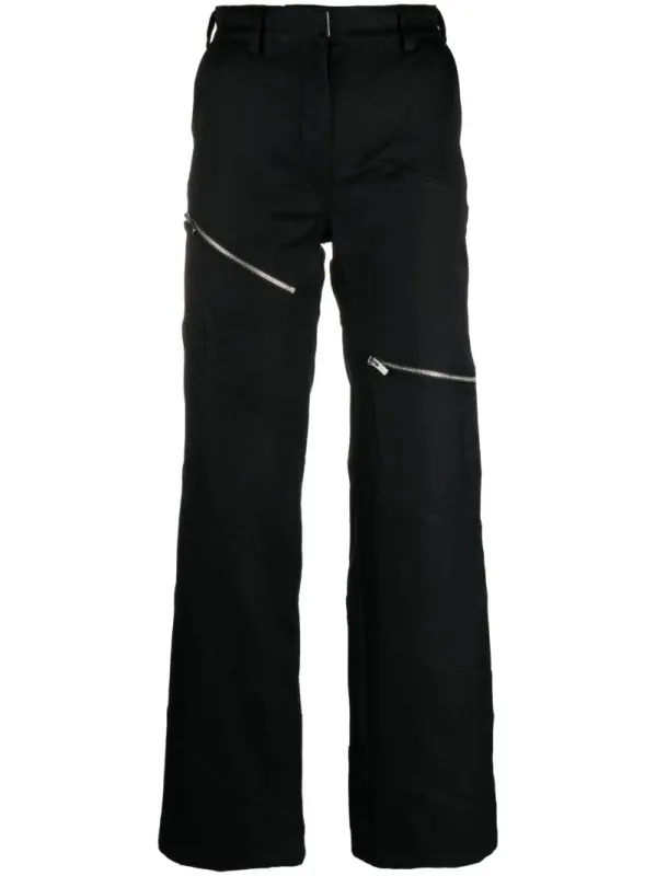 SPIRAL ZIP CARGO TROUSERS sold by Sinead O’Dwyer
