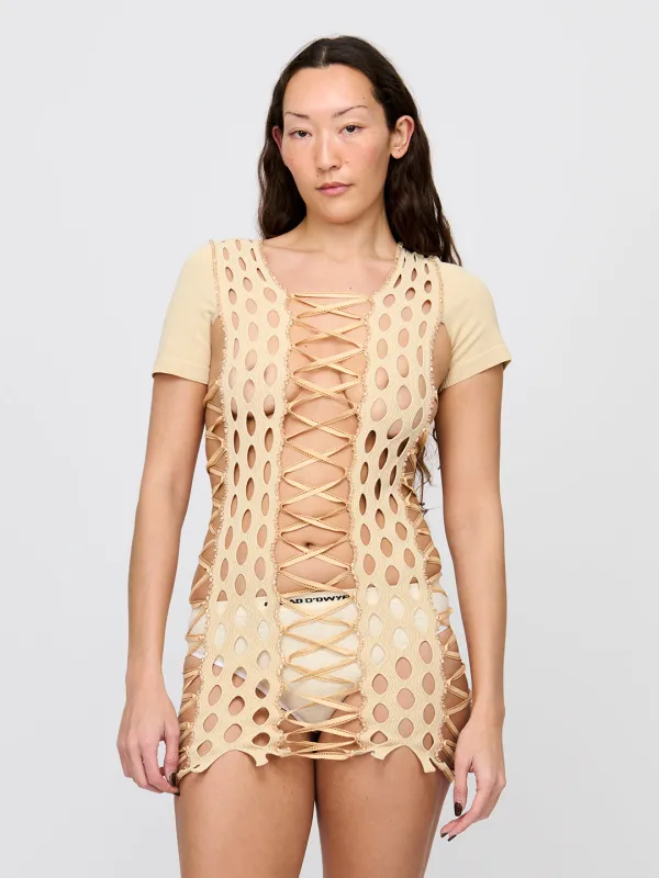 Squiggle Knit Crystal Mini Dress sold by Sinead O’Dwyer