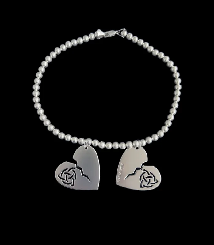 Broken Heart Trinity Knot Necklace sold by Sinead O’Dwyer