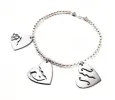 Triple Heart Necklace Silver sold by Sinead O’Dwyer