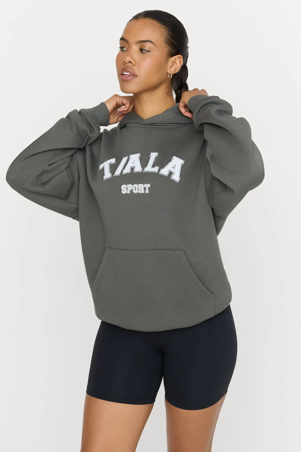 OVERSIZED CLUB HOODIE - DARK OLIVE sold by TALA product image thumbnail 3