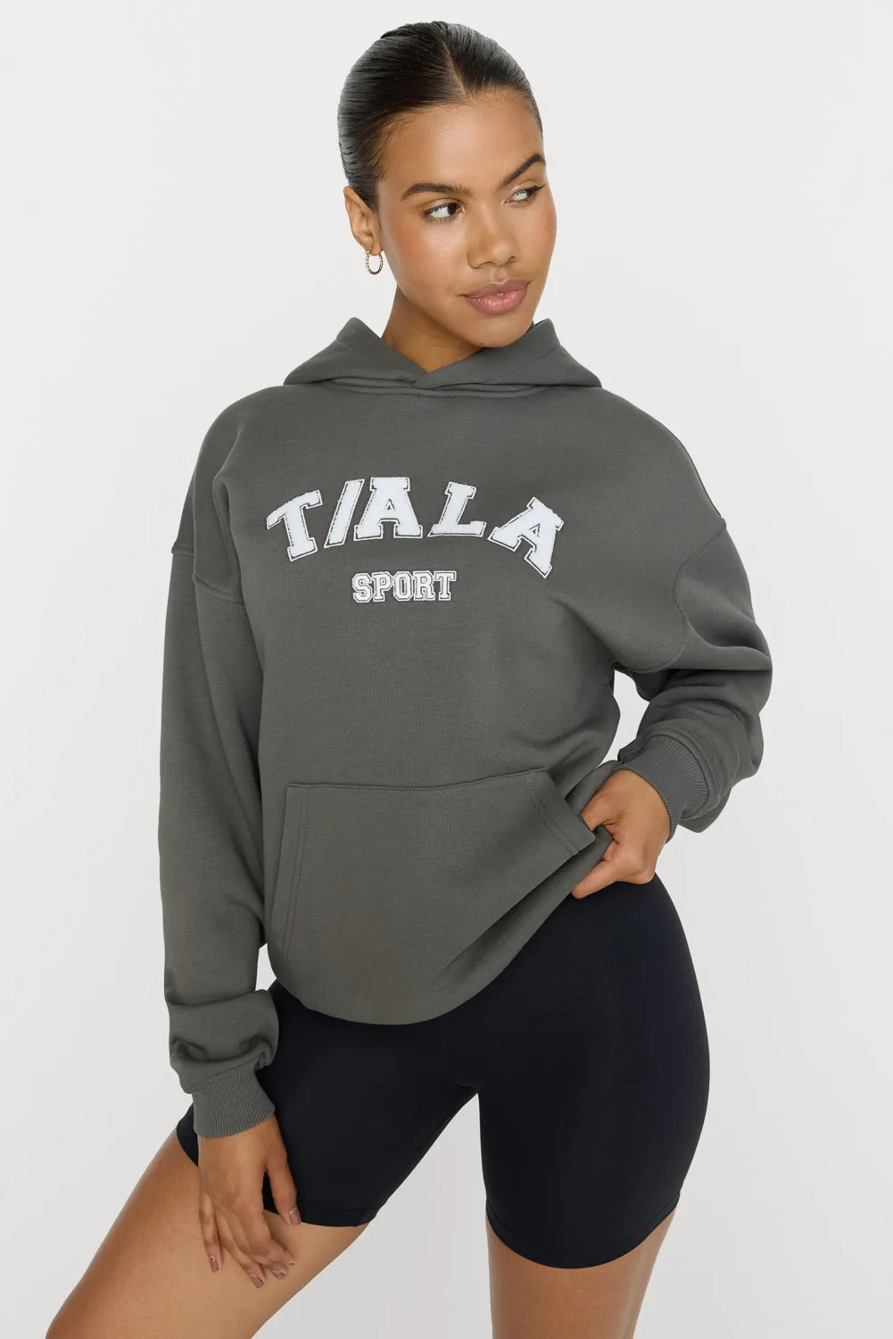 OVERSIZED CLUB HOODIE - DARK OLIVE sold by TALA product image thumbnail 5