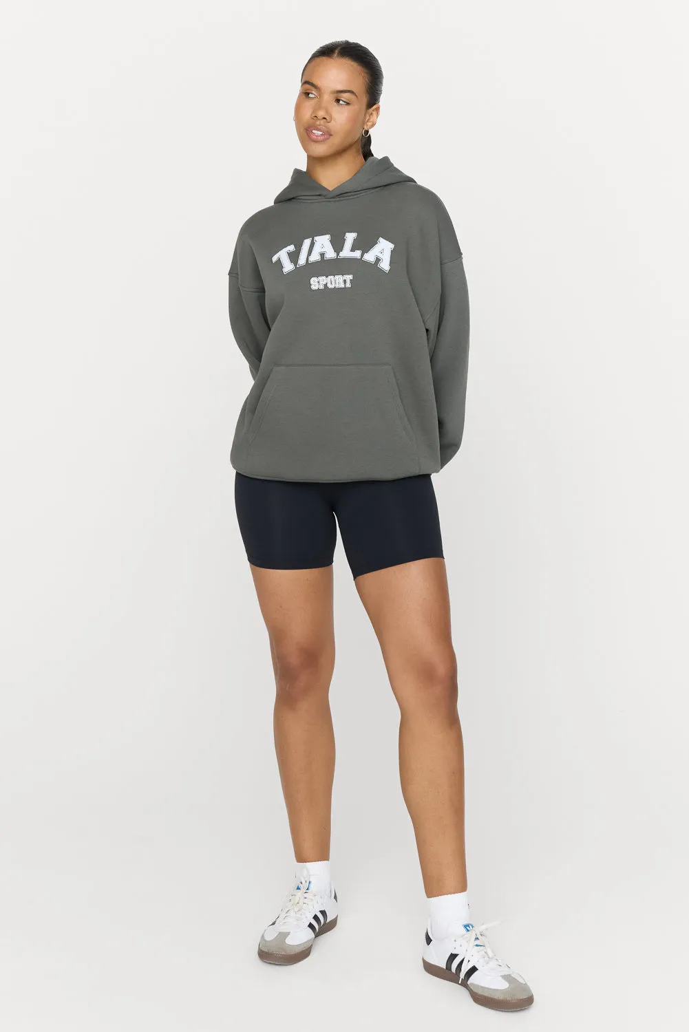 OVERSIZED CLUB HOODIE - DARK OLIVE sold by TALA product image thumbnail 4