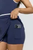 DayFlex Built-In Support Polo Tennis Dress - Navy And Buttermilk sold by TALA