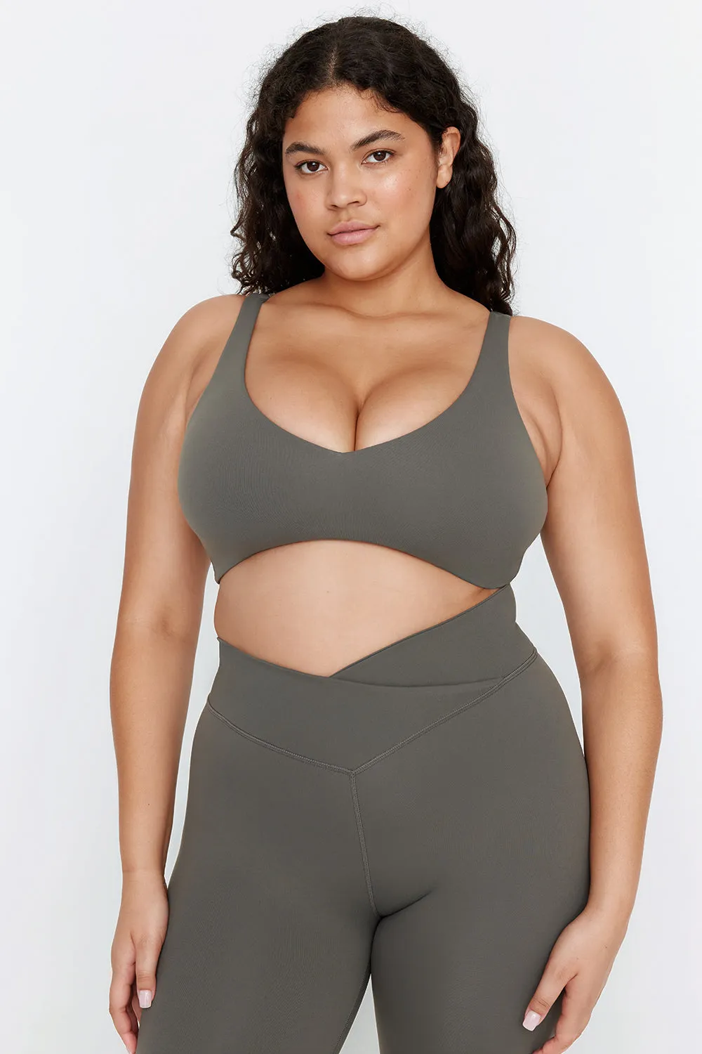 DAYFLEX PUSH-UP SPORTS BRA - DARK OLIVE sold by TALA