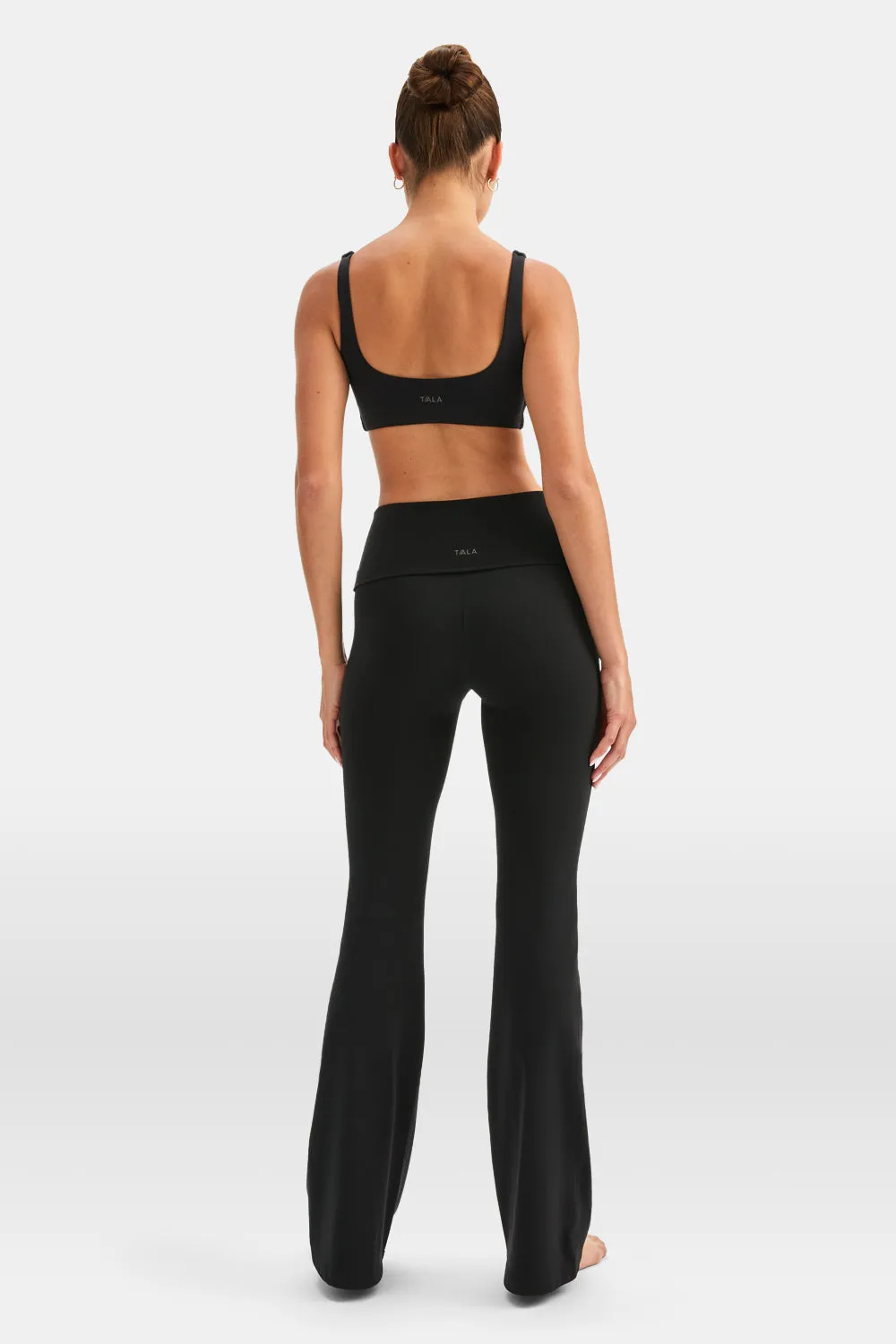 DayFlex Multiway Fold Waist Flared Yoga Pant - Shadow Black sold by TALA product image thumbnail 3