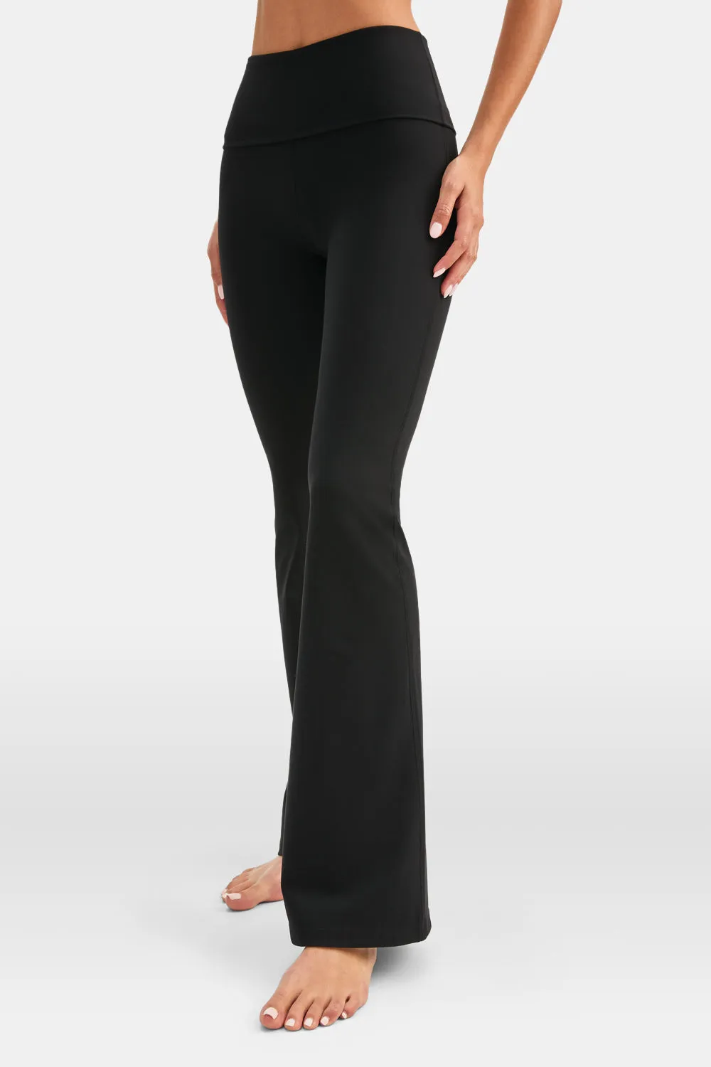 DayFlex Multiway Fold Waist Flared Yoga Pant - Shadow Black sold by TALA product image thumbnail 4