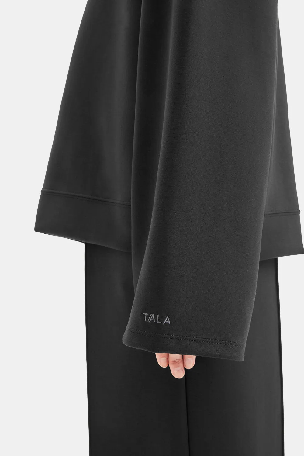 SoftSmart Flared Sleeve Hoodie - Black sold by TALA product image thumbnail 4