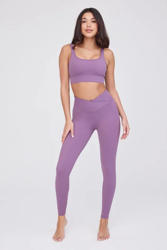 DAYFLEX SQUARE NECK SPORTS BRA - ORCHID sold by TALA
