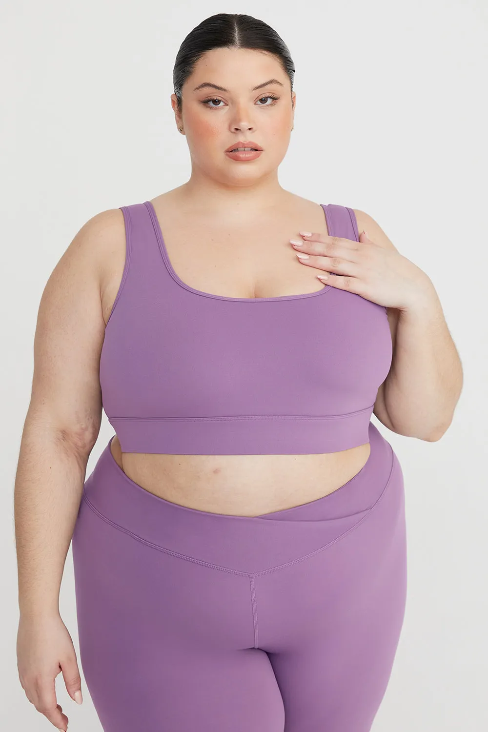 DAYFLEX SQUARE NECK SPORTS BRA - ORCHID sold by TALA product image thumbnail 3