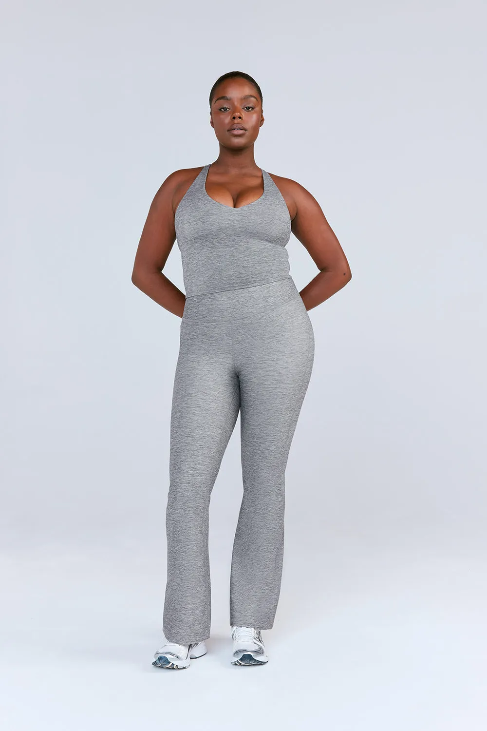 SkinLuxe Built-In Support Strappy Back Cami Top - Dark Grey Marl sold by TALA product image thumbnail 3
