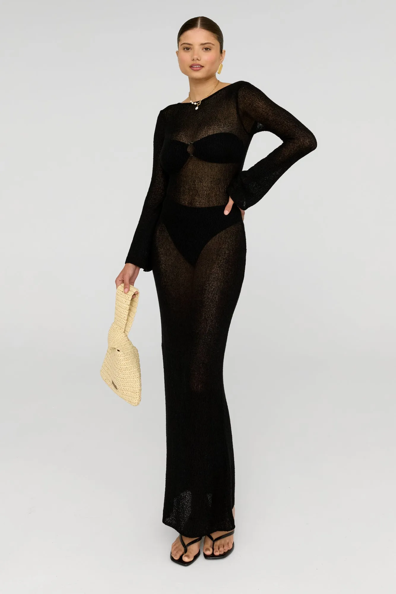 la sirene bodycon maxi dress La Sirene Bodycon Maxi Dress