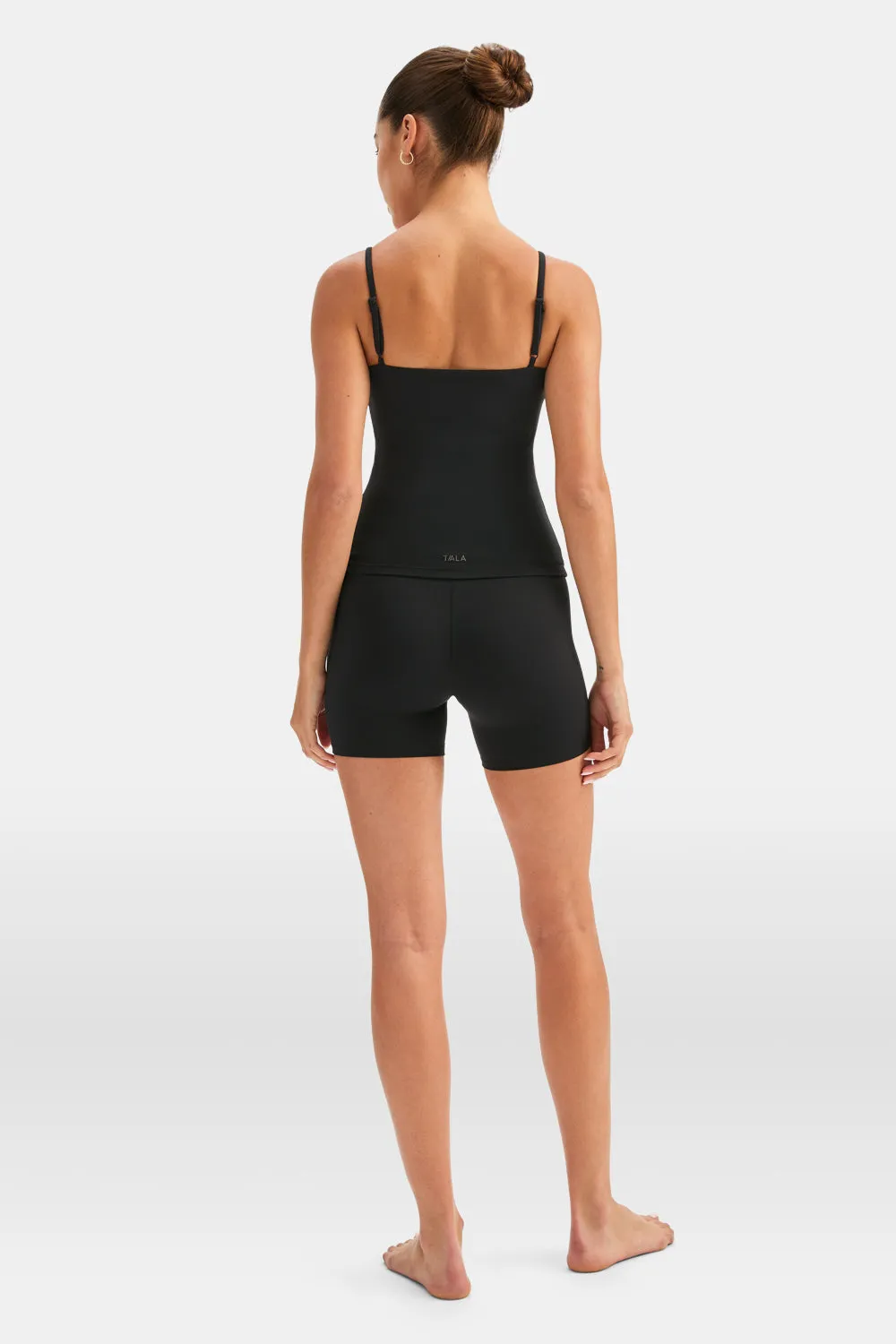 DayFlex Built-In Support Spaghetti Strap Full Length Cami Vest - Shadow Black sold by TALA product image thumbnail 3