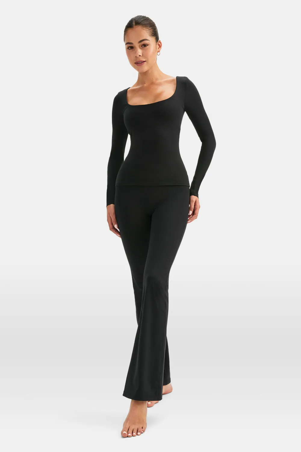 DayFlex Scoop Neck Top - Shadow Black sold by TALA product image thumbnail 5