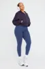 CROPPED ZIP THROUGH HOODIE - NAVY sold by TALA