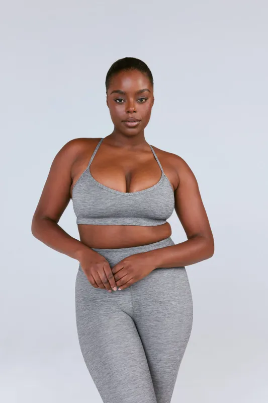 SKINLUXE LIFT SPORTS BRA - DARK GREY MARL sold by TALA