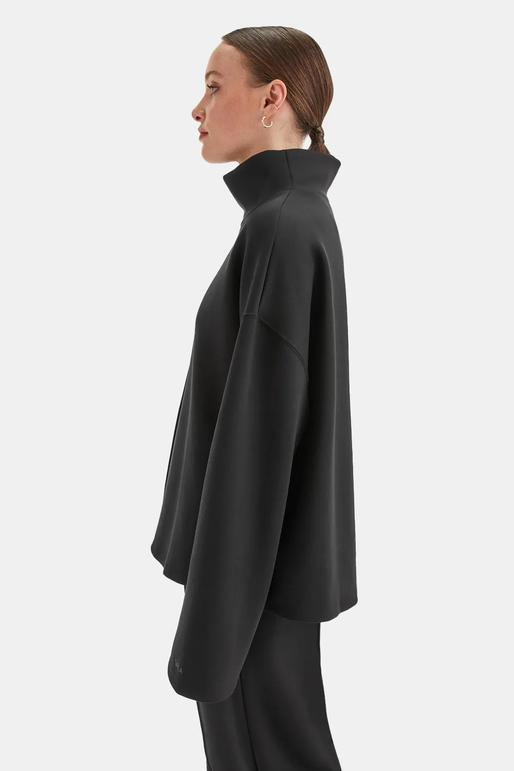 SoftSmart Funnel Neck Sweatshirt - Black sold by TALA product image thumbnail 3