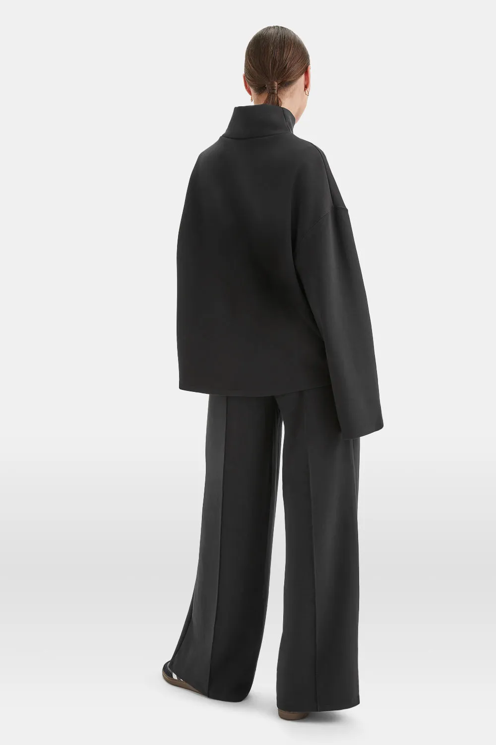 SoftSmart Funnel Neck Sweatshirt - Black sold by TALA product image thumbnail 4