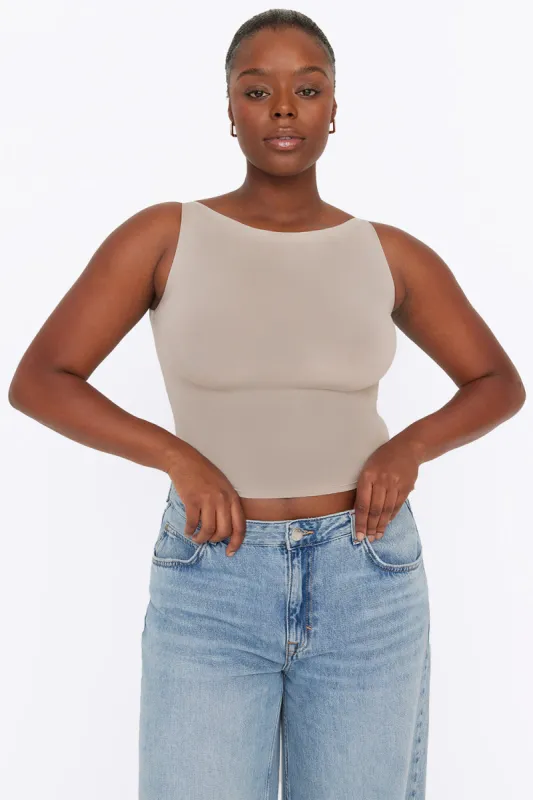 365 SECOND SKIN BOAT NECK TANK sold by TALA