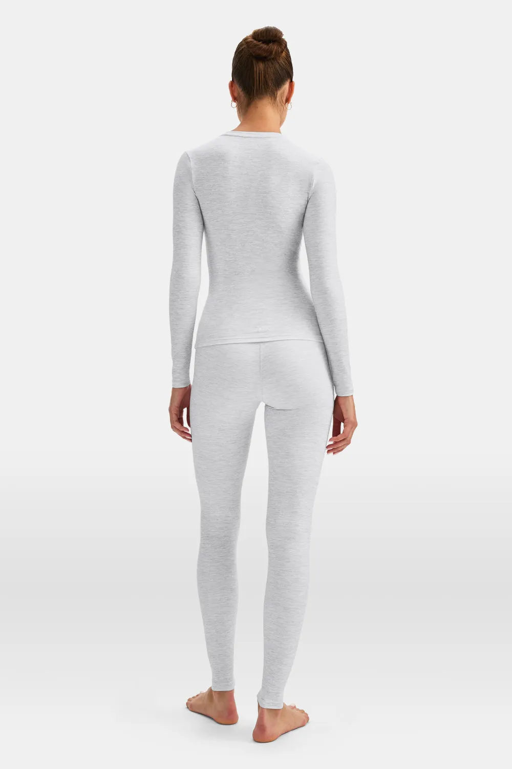 DayFlex Essential Long Sleeve Full Length Top - Grey Marl sold by TALA product image thumbnail 3