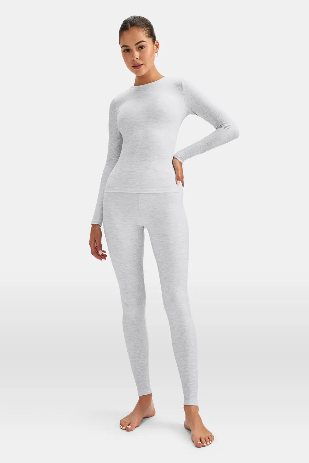 DayFlex Essential Long Sleeve Full Length Top - Grey Marl sold by TALA product image thumbnail 5