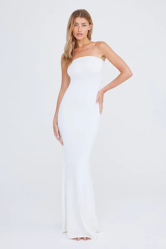 365 BANDEAU MAXI DRESS - COCONUT MILK made by TALA