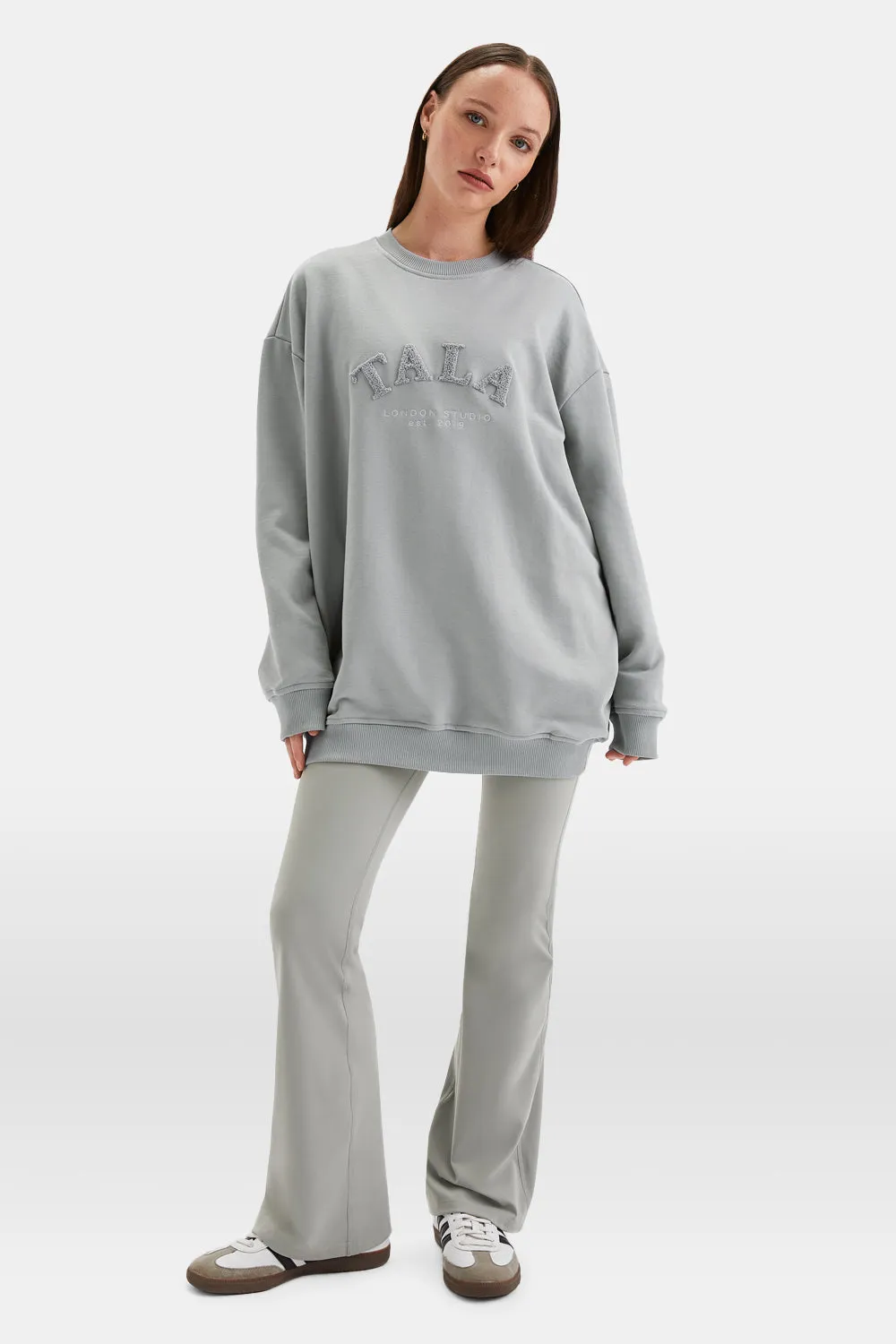 TALA STUDIO OVERSIZED LONGLINE SWEATSHIRT- SOFT SAGE sold by TALA product image thumbnail 3