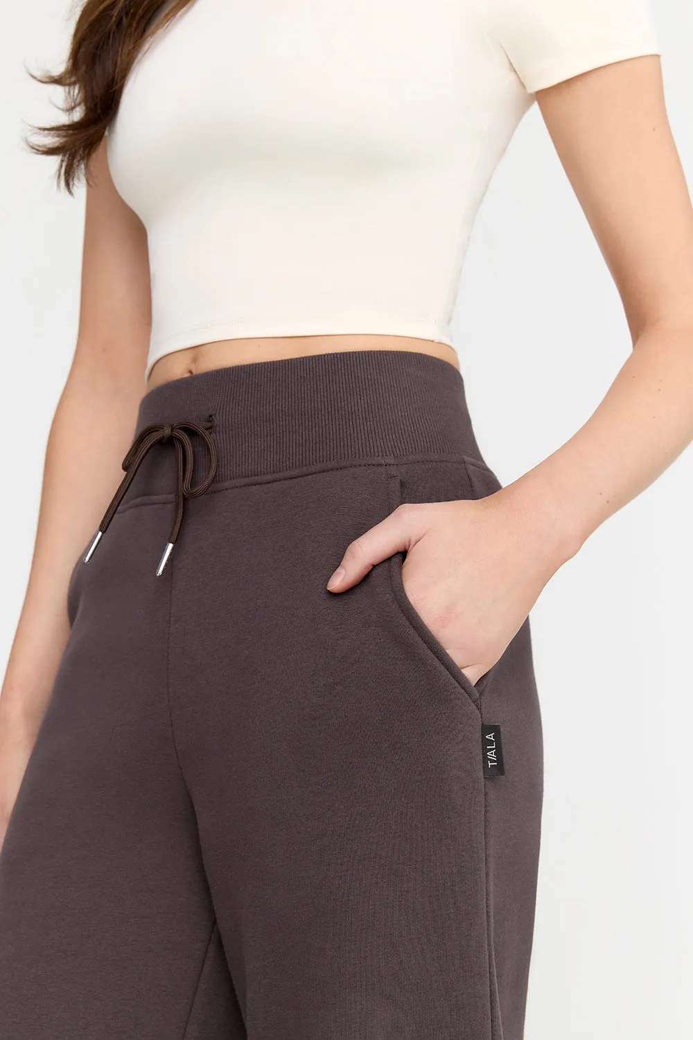 EVERYDAY WIDE LEG JOGGER - COOL ESPRESSO sold by TALA product image thumbnail 2