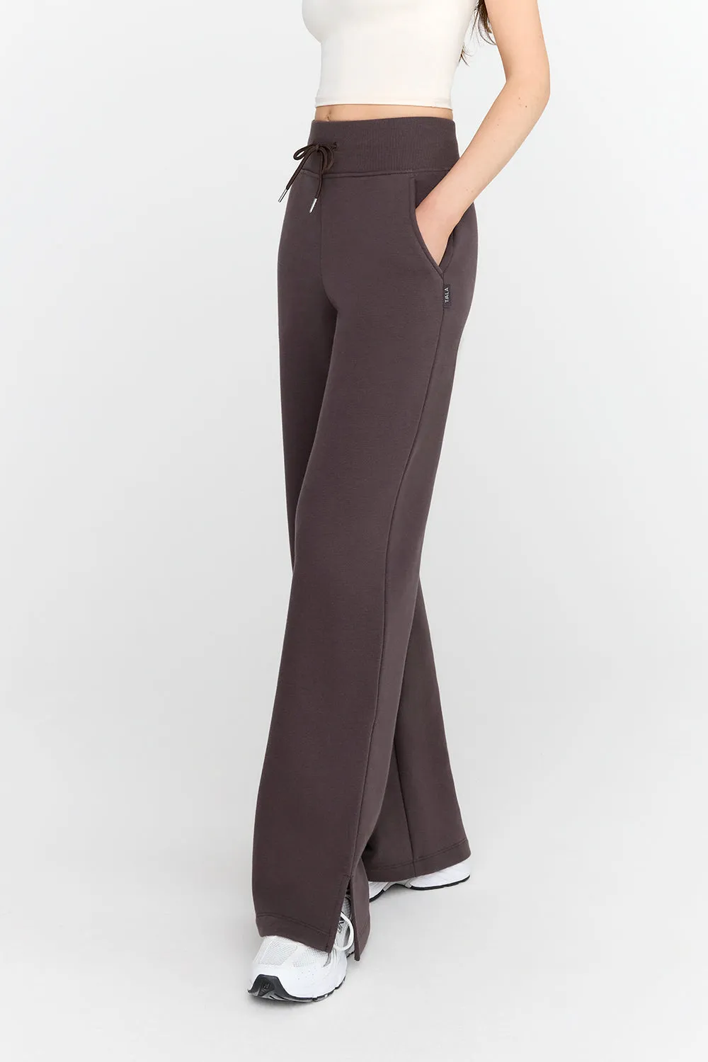 EVERYDAY WIDE LEG JOGGER - COOL ESPRESSO sold by TALA product image thumbnail 4