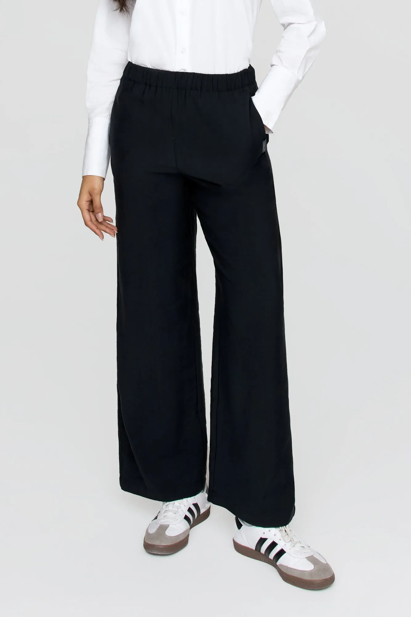 The Essential Soft Tailoring Wide Leg Trouser - Black sold by TALA product image thumbnail 5