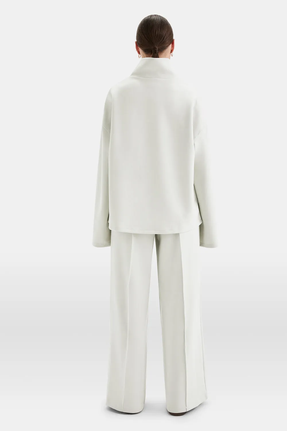 SoftSmart Funnel Neck Sweatshirt - Ecru sold by TALA product image thumbnail 5